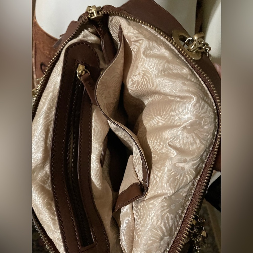 Anne Klein Bag Genuine Leather Purse Chain Shoulder Strap Bag Authentic Like NEW - Picture 9 of 15